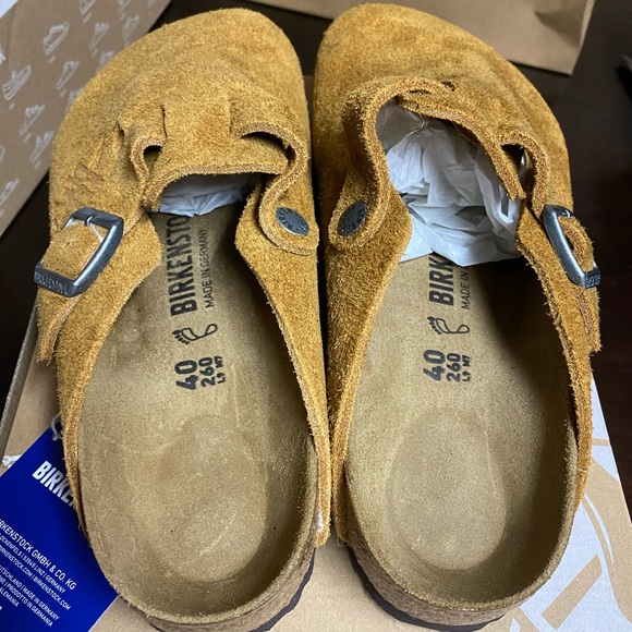 STUSSY x BIRKENSTOCK Boston BS Caramel 40 US 9W 7M - Picture 8 of 12